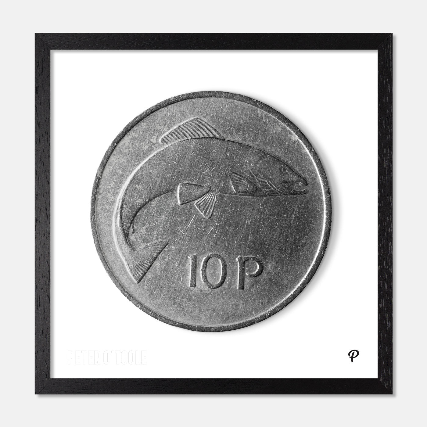 10p Salmon Original Coin Print