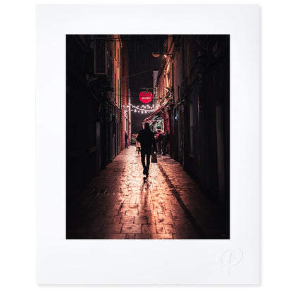 Strolling to Scoozi Print